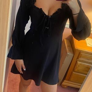 Boohoo Black Dress Size UK 12